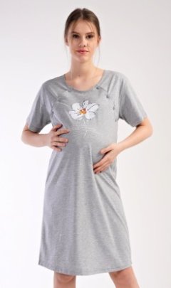 Dámská noční košile mateřská Helena Pyžama a župany - Ženy - Dámské noční košile - Kojící noční košile - Kojící noční košile s krátkým rukávem