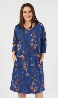 Dámské domácí šaty s krátkým rukávem Jasmína Pyžama a župany - Ženy - Dámské noční košile - Nadměrné dámské noční košile