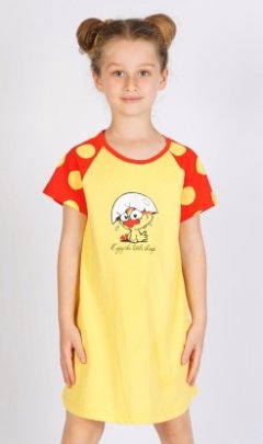 Dětská noční košile s krátkým rukávem Malé kuře 2