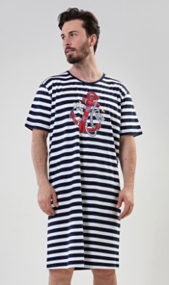 Pánská noční košile s krátkým rukávem Kotva Pyžama a župany - Muži - Pánské noční košile