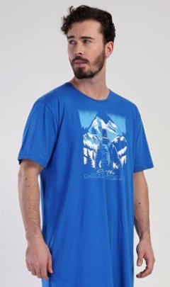 Pánská noční košile s krátkým rukávem Mountain 3
