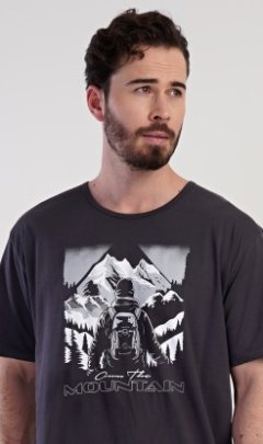 Pánská noční košile s krátkým rukávem Mountain 8