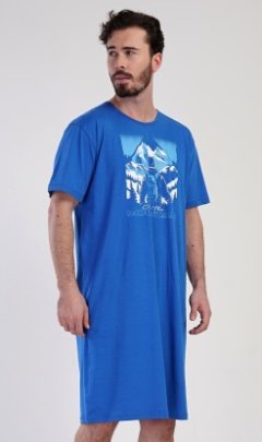 Pánská noční košile s krátkým rukávem Mountain 9