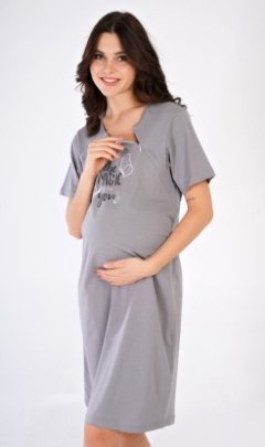 Dámská noční košile mateřská Magic Pyžama a župany - Ženy - Dámské noční košile - Kojící noční košile - Kojící noční košile s krátkým rukávem