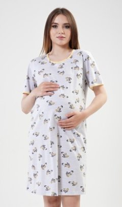 Dámská noční košile mateřská Matylda Pyžama a župany - Ženy - Dámské noční košile - Kojící noční košile - Kojící noční košile s krátkým rukávem