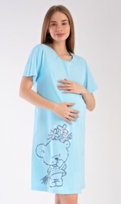 Dámská noční košile mateřská Méďa s kytkou 6