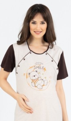 Dámská noční košile mateřská Méďa Smile 4