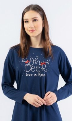 Dámská noční košile s dlouhým rukávem Oh deer 2