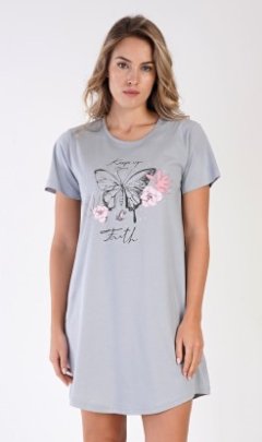 Dámská noční košile s krátkým rukávem Butterfly 11