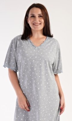Dámská noční košile s krátkým rukávem Dominika Pyžama a župany - Ženy - Dámské noční košile - Dámské noční košile s krátkým rukávem