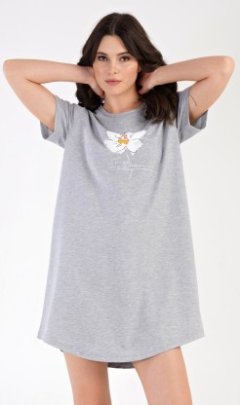 Dámská noční košile s krátkým rukávem Helena Pyžama a župany - Ženy - Dámské noční košile - Dámské noční košile s krátkým rukávem