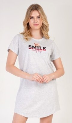 Dámská noční košile s krátkým rukávem Méďa Smile 2