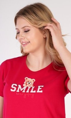 Dámská noční košile s krátkým rukávem Méďa Smile 7