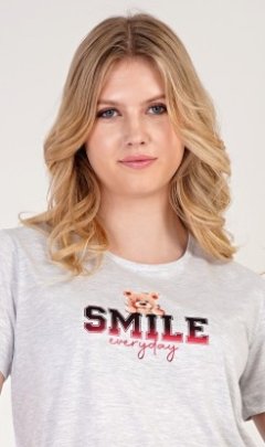 Dámská noční košile s krátkým rukávem Méďa Smile 8
