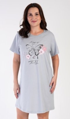 Dámská noční košile s krátkým rukávem Motýl 4