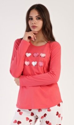 Dámské pyžamo dlouhé Valentýna 1