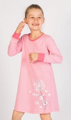 Dětská noční košile s dlouhým rukávem Myš s pampeliškou Pyžama a župany - Děti - Holky - Dívčí noční košile - Dívčí noční košile s dlouhým rukávem