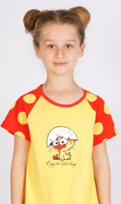 Dětská noční košile s krátkým rukávem Kuře 5