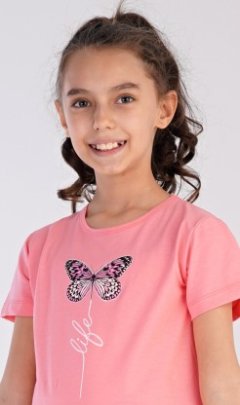 Dětská noční košile s krátkým rukávem Motýl 4