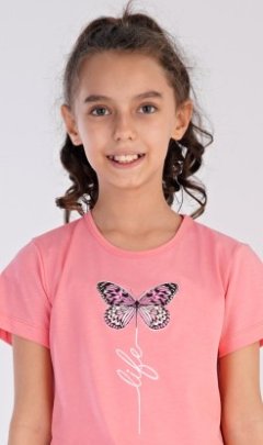 Dětská noční košile s krátkým rukávem Motýl 5