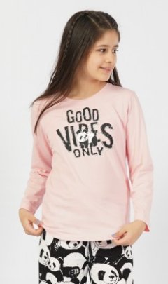 Dětské pyžamo dlouhé Good vibes only 3