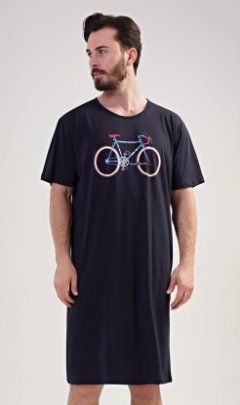 Pánská noční košile s krátkým rukávem Bike Pyžama a župany - Muži - Pánské noční košile