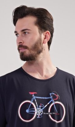 Pánská noční košile s krátkým rukávem Bike 6