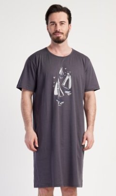 Pánská noční košile s krátkým rukávem Jachting 2