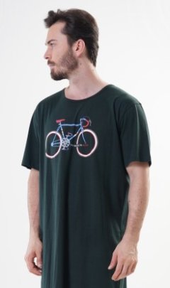Pánská noční košile s krátkým rukávem Old bike Pyžama a župany - Muži - Pánské noční košile - Nadměrné pánské noční košile