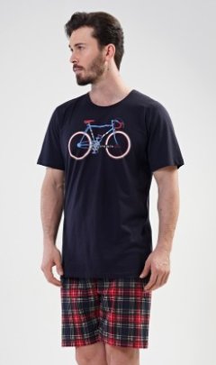Pánské pyžamo šortky Old bike 5