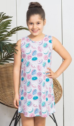 Dětská noční košile na ramínka Donut - Dívčí noční košile na ramínka