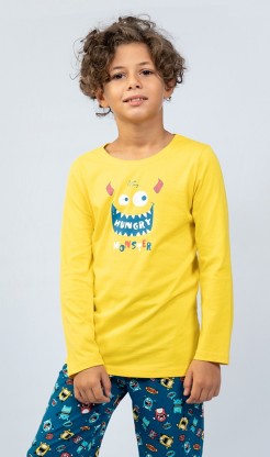 Dětské pyžamo dlouhé Monster - Chlapecká pyžama s dlouhým rukávem