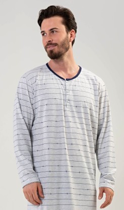 Pánská noční košile s dlouhým rukávem Filip - Noční košile