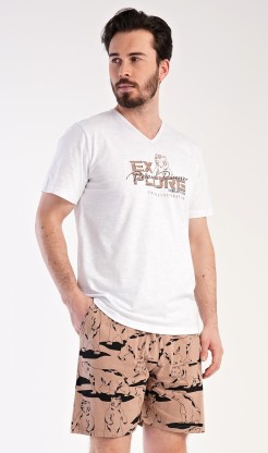 Pánské pyžamo šortky Explore - Pánská pyžama šortky